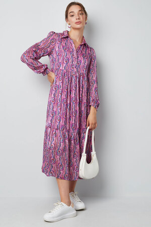 Dress paisley print pink multi h5 Picture7